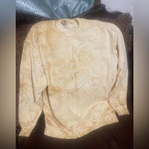 Comfort Colors Crew Neck Sweatshirt Yellow Gold Cream, Men’s 2XL